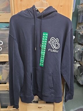 Fubu Size XL Navy Fleece Lined Hoodie